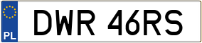 Trailer License Plate